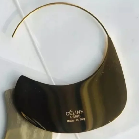 Modern Disc Hoop Earrings - Picture 4 of 6